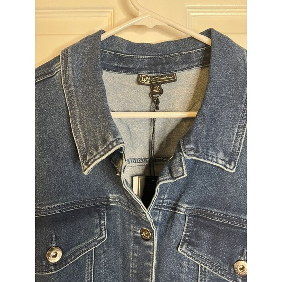 Diane Gilman Blue Jean Jacket - Picture 2 of 13